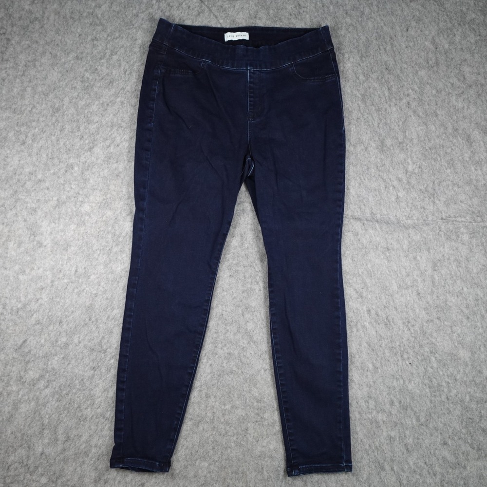 Lane Bryant Pant Women 14 Blue Flex Magic Waistband High Rise Jegging Denim